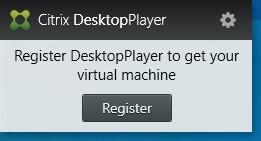 After restarting, click the DesktopPlayer icon in the system tray bar (bottom right side of Windows) to register with Synchronizer: 6.