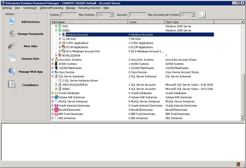 Datacenter Deployment You switch to the Account Store View, expand a