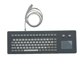 touchpad N 128654 Keyboard aluminium, IP65,
