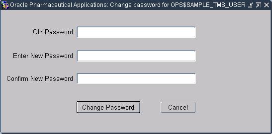 Changing Your Database Password Changing Your Database Password This section describes how to change your own password in the TMS database.