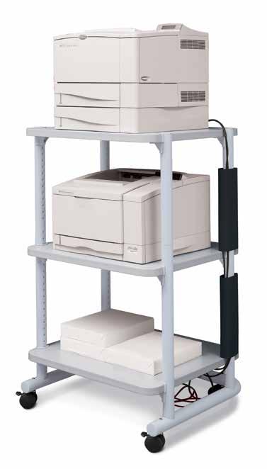 Equipment Cart shown with optional Additional Shelf and Extension Tubes. For inquiries, call our super friendly and knowledgeable Sales Team at 800.325.3841, drop us a line at sales@anthro.