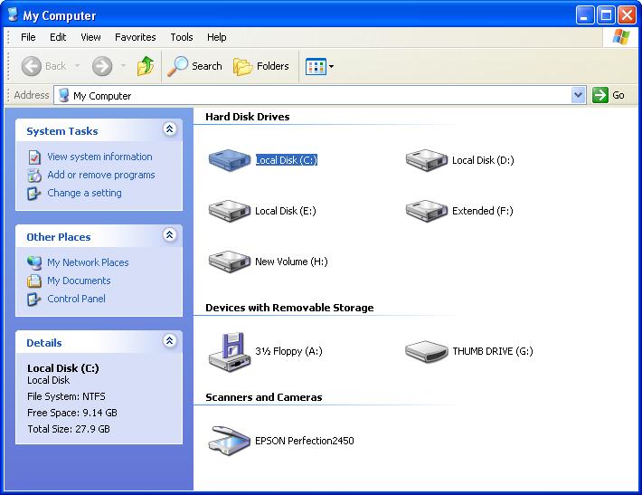 The Many Faces of Windows Explorer My Computer Provides access to drives, folders, and files Customizable: Can display different views, show hidden