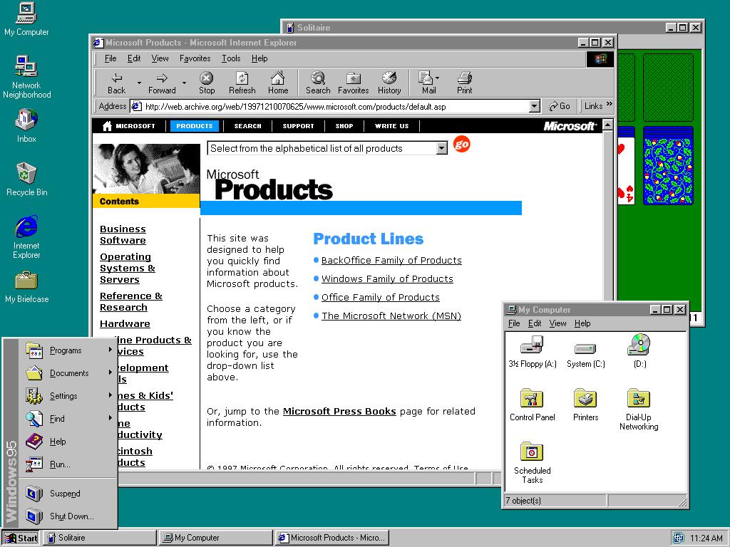 Brief History of Microsoft Windows (continued) Windows 9x First version of Windows for typical users