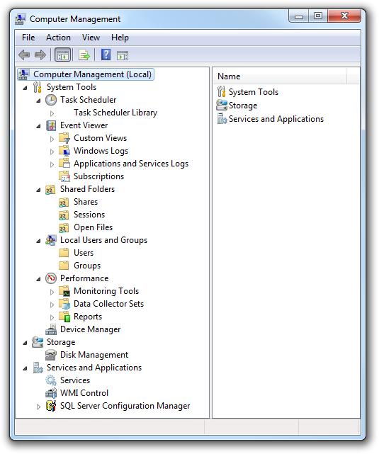 Computer Management A predefined MMC that pulls together snap-ins related