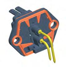 RECEPTACLE FOR PCB OR PANEL MOUNT - 12 PIN CONTACTS 3 PART -
