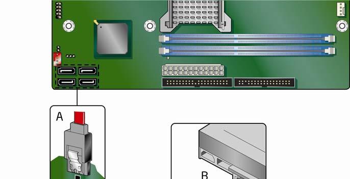 Installing and Replacing Desktop Board Components Connecting Serial ATA (SATA) Cables SATA cables support the Serial ATA (SATA)