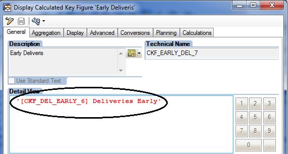 Nested Exception Aggregation on Deliveries Early CKF: Create new Calculate