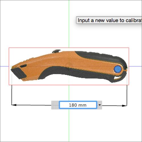 Click once at the front of the utility knife. 5. Click once at the back of the utility knife. 6.