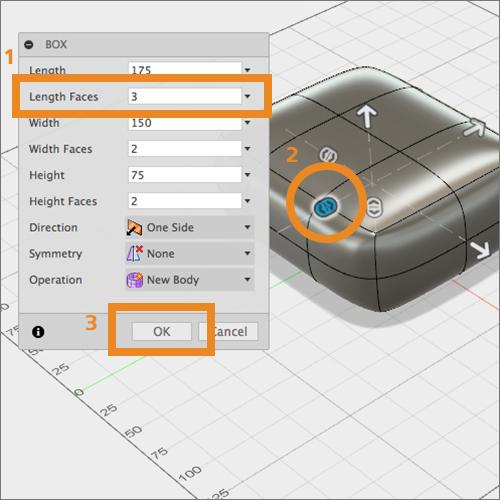 Note: When dragging a manipulator in Fusion 360 the increments for the move are tide to how close or far away the camera is to the manipulator.