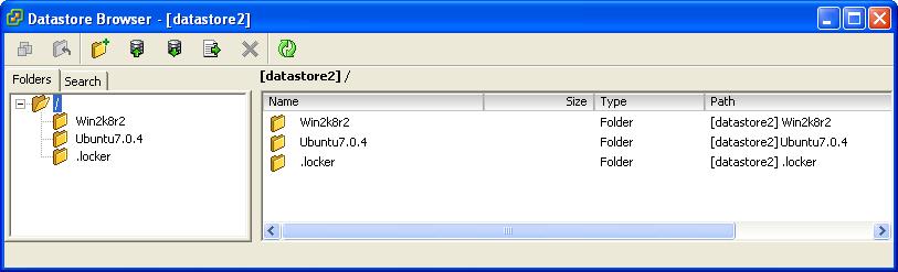 Step 23 In the Datastore Browser window right click on the Win2k8r2 folder and select Move to from the context menu.