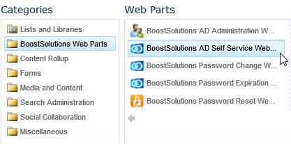 BoostSolutions Web Parts, select