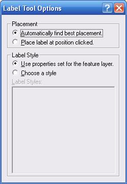Manual Labeling How to manually label features (1) Click this tool on Draw toolbar