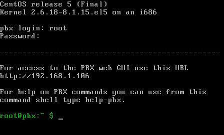 12. Loading of PBX in a Flash will continue You now need to log into your PBX in a Flash system.