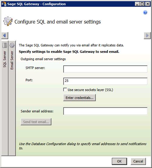 Install and Configure Sage SQL Gateway Sage 300 Construction and Real Estate Select Windows authentication to allow SQL Server to use the Windows user ID when accessing SQL Server.