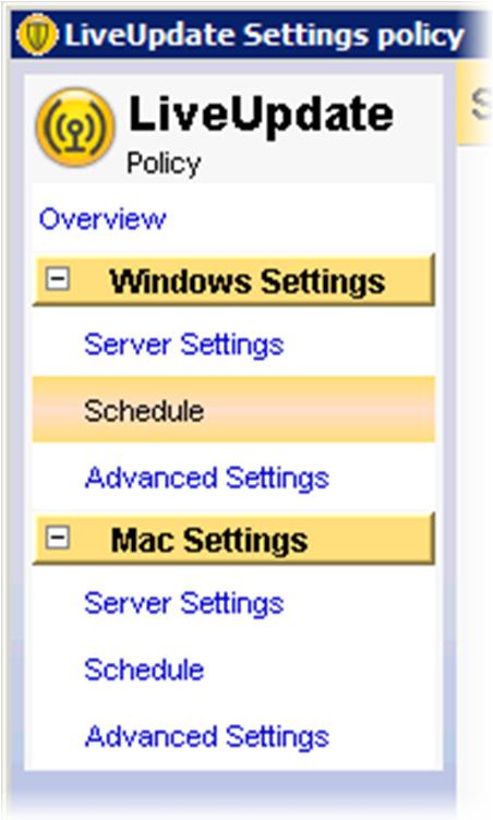 policy window appears. 24. In the left pane, select Windows Settings > Schedule.
