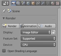 To access the Cycles render engine, switch from Render to Cycles Render at the top of the screen. CPU or GPU? By default, and Cycles use the CPU (the computer processor) to render your project.
