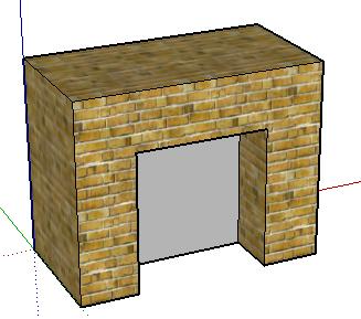 Step 2: Create the Mantel The mantel will be created by first creating a cross-section face, and this face will be dragged