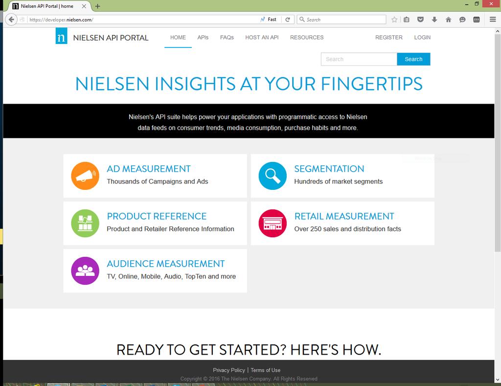 1 INTRODUCTION In order to access the Nielsen API Portal services, there are three steps that need to be followed sequentially by the user: 1. User Registration 2.
