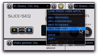 Creating, Saving, and Loading Modules (Sequencer and Synth Modules Only) Transfuser lets you individually change the Sequencer and Synth modules Creating a New Sequencer Module To create a new
