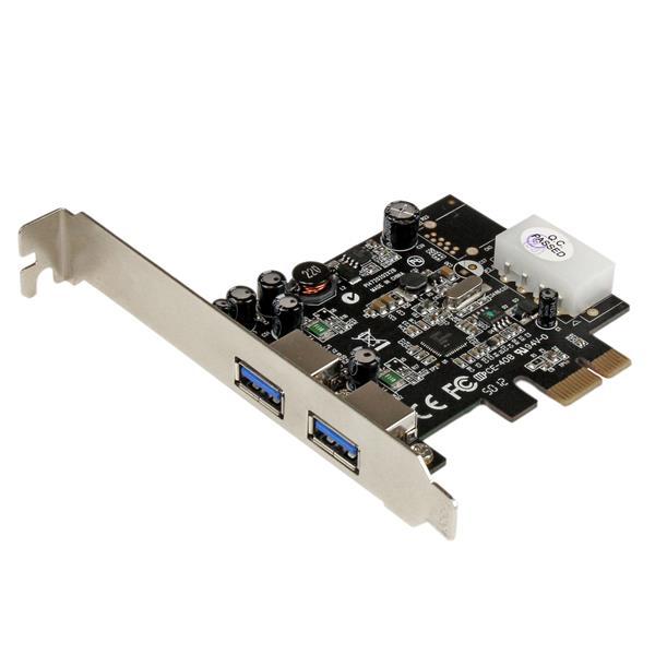2 Port PCI Express (PCIe) SuperSpeed USB 3.0 Card Adapter with UASP - LP4 Power Product ID: PEXUSB3S25 The PEXUSB3S25 2-Port PCI Express USB 3.0 Card lets you add two USB 3.
