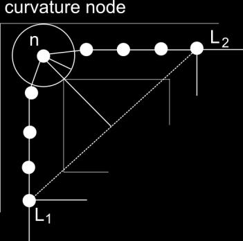 To respect that criterion we check if the nodes of each line are contained in at least one maximal ball centered in the extrema of the line.