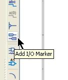 4. I ll use the I/O Marker tool to add