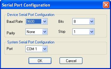 47 The Serial Port Configuration dialog lets you communicate with the IP Engine through a serial port on your PC.