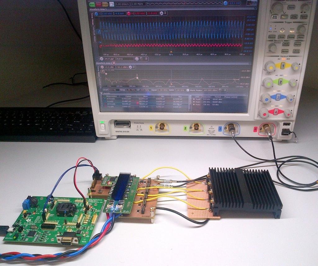 0V A ADC voltage (3A) Power supply tested with 4x5A load 50% of designed load 200% of