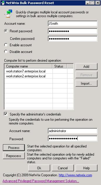 4. MANAGING ACCOUNTS WITH NETWRIX BULK PASSWORD RESET This chapter provides step-by-step instructions on how to reset a password or disable / enable user account across multiple computers.