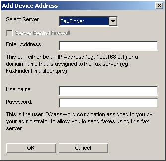 After the FaxFinder client software is installed, you must associate it with one or more FaxFinder units.