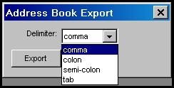 Exporting a FaxFinder Address Book to CSV File Format 1. At the FaxFinder Client software, go to Address Book Export.