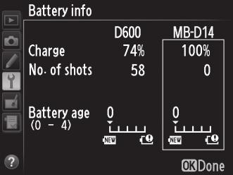 AA Battery Settings To ensure that the camera shows the correct battery level when AA batteries are used, choose the appropriate setting in the Custom Settings menu (Group d ).