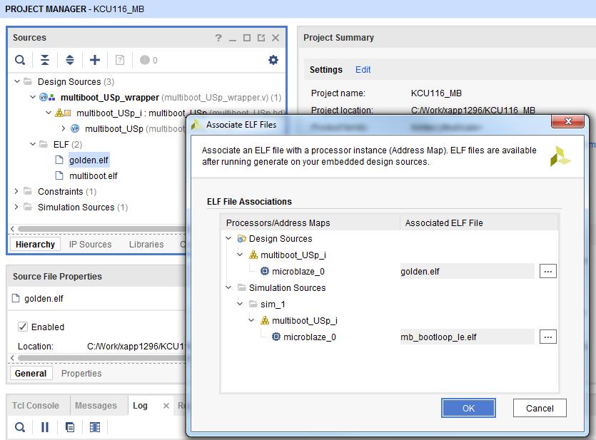 MultiBoot Reference Design 4. Right-click one of the ELF files and select Associate ELF Files (Figure 5).
