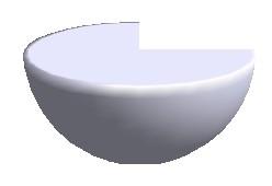 The Rotation Angle parameter is only available for rotation bodies. With this parameter you can create a segment of a complete rotation body by choosing an angle less than 360 degrees.