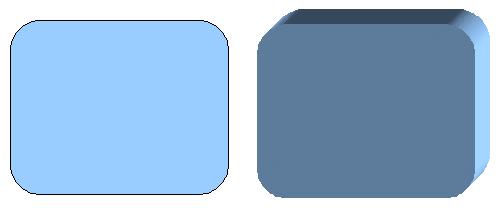 After choosing the type of object, left-click on the starting point and drag the mouse diagonally until the outline of the object is the size you want.