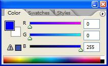 Click OK to close the Color Picker, and then click OK again to close the Fill dialog box.