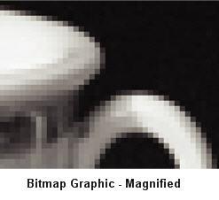 A bitmap (or raster) image is made up of a fixed number of individual pixels arranged in a grid of rows and columns. The most common example of a bitmap image is a digital photograph.