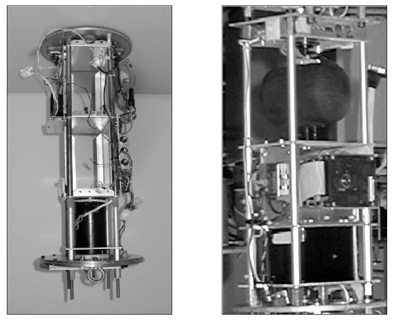 102 Fig. 5. Rotating swivel (left) and active gyro-stabiliser (right) Rys. 5. Obracaj¹cy siê krêtlik (po lewej) oraz aktywny yro-stabilizator (po prawej) 2.2. Integration of Laser Scanner During early stage of the project, different methods of determining distances electronically were reviewed to form the basis of a profile-scanning component.