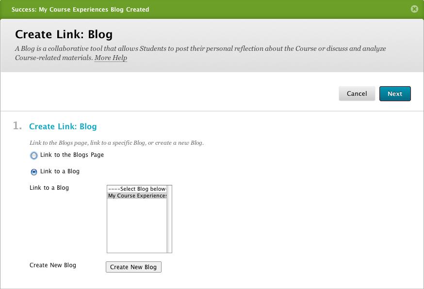 4. Complete your blog settings and click the Submit button. 5.