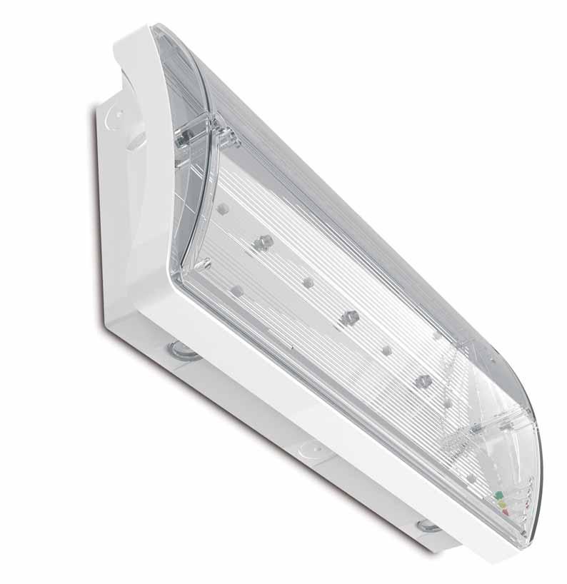 Standard Line Surface Mounted IP65 Emergency Luminaire All 3+2xLED version are equipped with 2 addditional Power LEDs which arrange perfect light distribution downward in order to get more light on