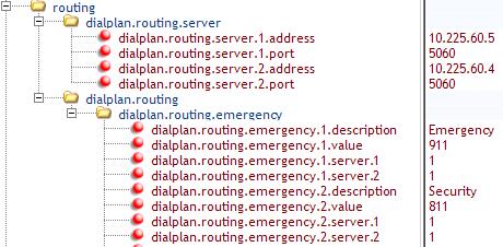 Parameters for enabling the emergency dialing feature should be implemented in a global/site configuration file so that all handsets have the emergency dialing feature enabled.