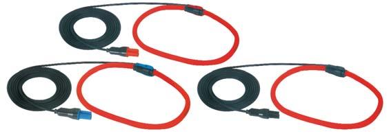 46" (290mm) Measurement range: 10 to 6500A Set of three color-coded AmpFlex 193-24 (6500A) flexible current