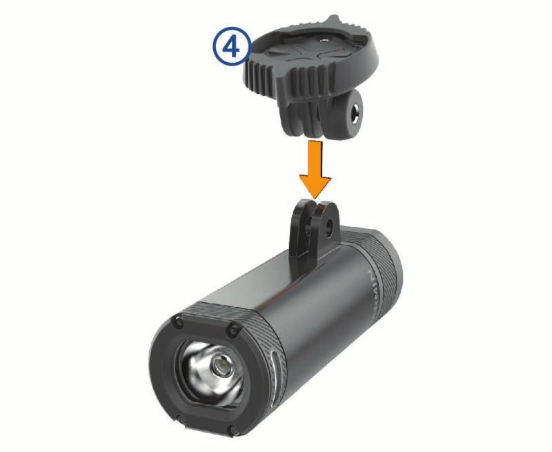 1 Select a secure location to mount the Edge device and headlight where they do not interfere with the safe operation of your bike. 2 Use the 2.