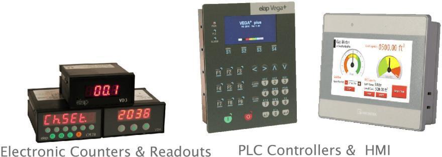 ELAP product line offers a wide array of position transducers and a choice of counting and control equipments ELAP