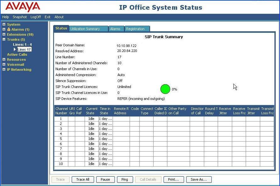 will provide the customer the necessary information to configure the Avaya IP Office SIP connection to Windstream.