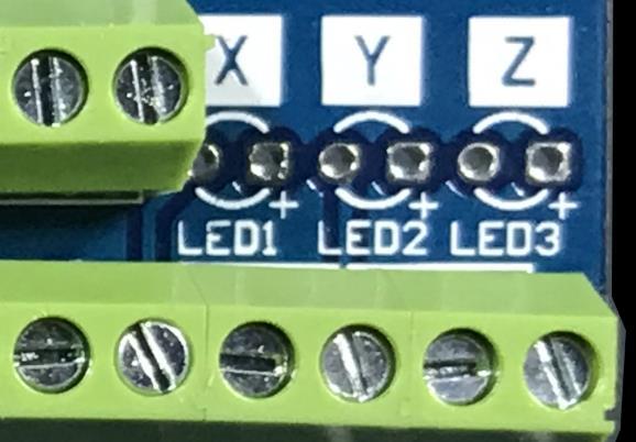 Mounting the XYZ limits and Probe LEDs The kit comes with four 3mm LED it s up to the user to decide how to mount them: The LED can be mounted directly on the board solder them by keeping in mind