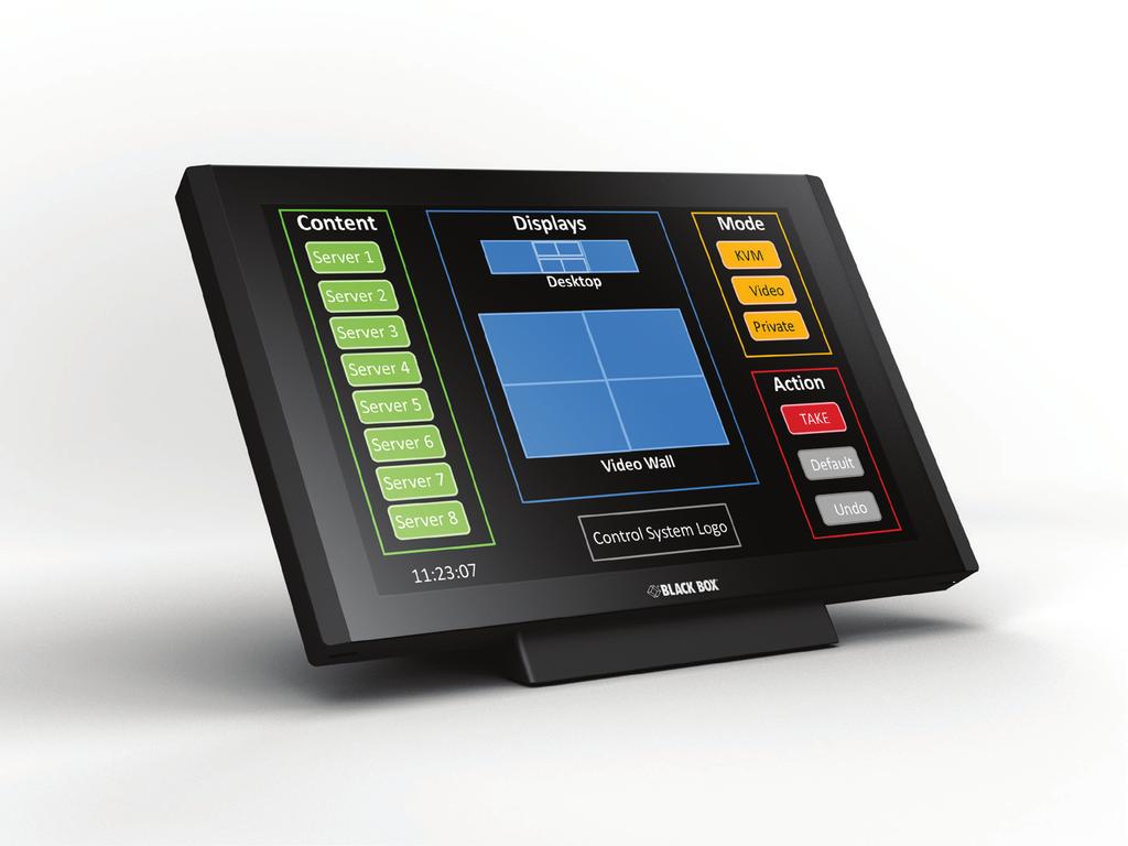 the ControlBridge Wired Touch Panel Desk along with the