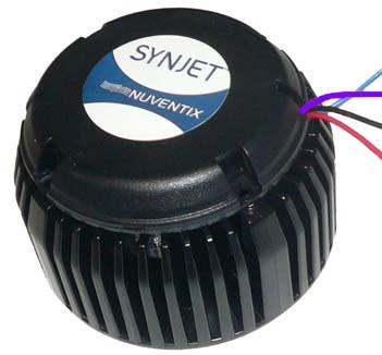 Chapter 2: Assembly Instructions SynJet PAR25 LED Cooler with Heat Sink Assembly Guide Table 1: Power and Cooling Control Wiring Specification Signal Color Overall Length AWG (Stranded) Wire Diameter