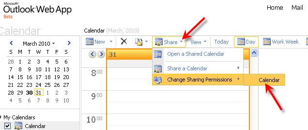 Change Permission Click on the Share drop down menu.
