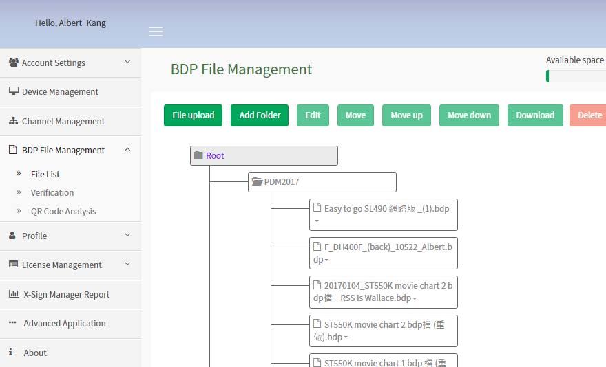 BDP File Management Using File List 1.